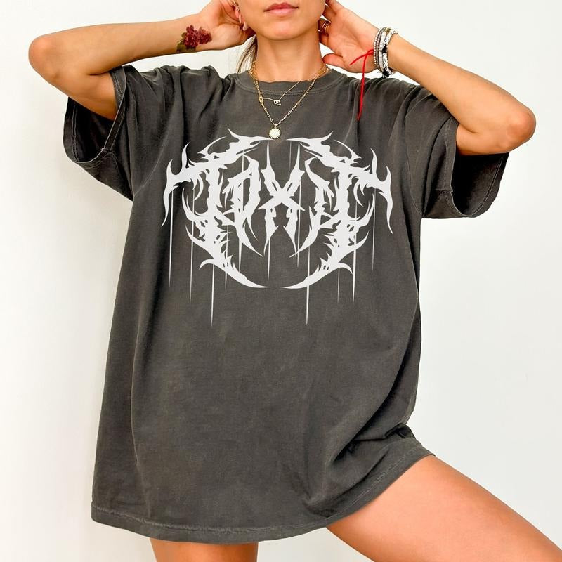 Metal Toxic Comfort Colors PRINTED FONT Punk Rock Alternative Streetwear T-Shirts, Hoodie, Sweatshirt - T-Shirt, Sweatshirt, Hoodie