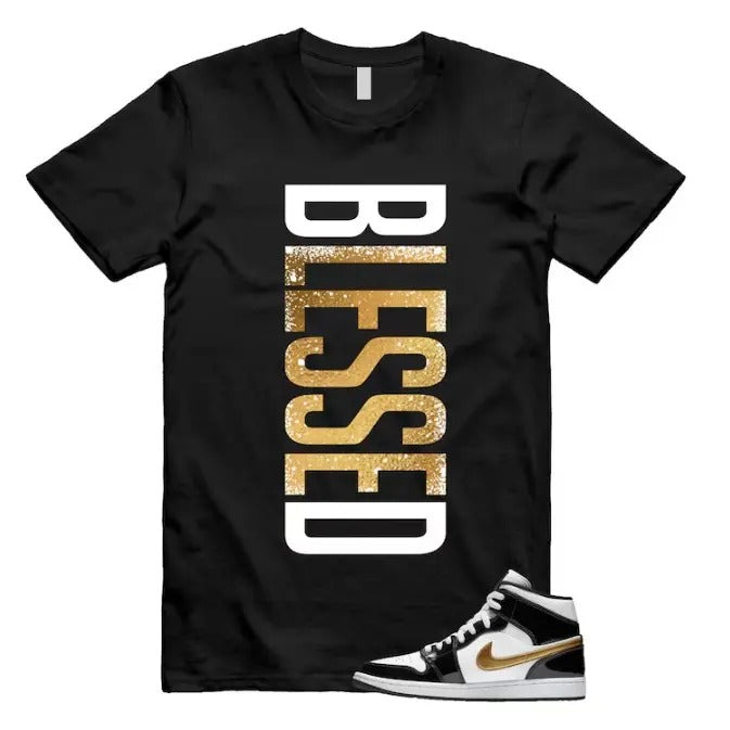 Metallic Gold Patent Black White Air 1 Mid Match VERTBLS T-Shirts, Hoodie, Sweatshirt - T-Shirt, Sweatshirt, Hoodie