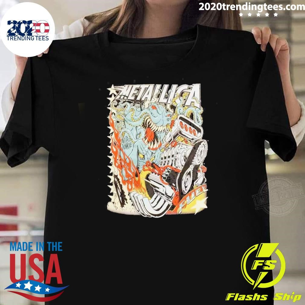 Metallica Fuel Poster Art 2026 Shirt Unisex T-shirt, Sweatshirt, Hoodie, Long Sleeve Tee - T-Shirt, Sweatshirt, Hoodie