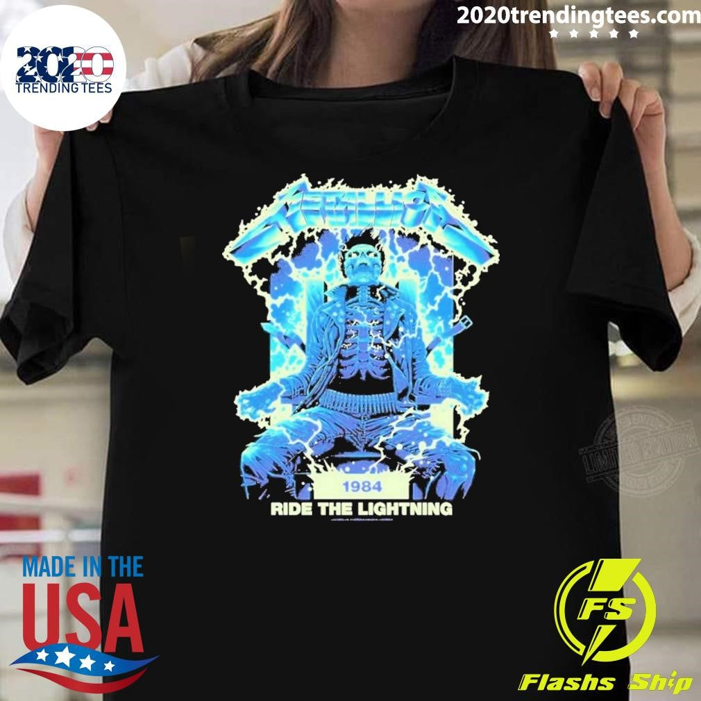 Metallica M72 1984 Ride The Lightning Pop-Up-Shop Shirt Unisex T-shirt, Sweatshirt, Hoodie, Long Sleeve Tee - T-Shirt, Sweatshirt, Hoodie