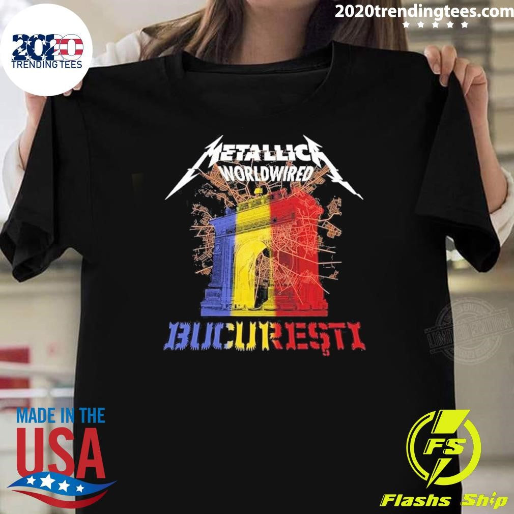 Metallica M72 Bucharest At Arena Nationala In Bucharest RO On May 13 2026 Comeback For 7 Years Shirt - T-Shirt, Sweatshirt, Hoodie