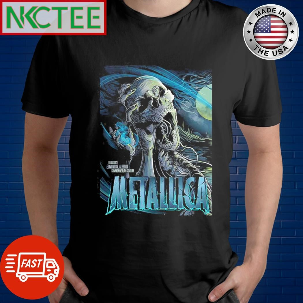 Metallica M72 North American Tour 2024 Full Show Combine Poster For Night 1 And 2 M72 Edmonton In Alberta On August 23rd And 25th 2024 Shirt - T-Shirt, Sweatshirt, Hoodie