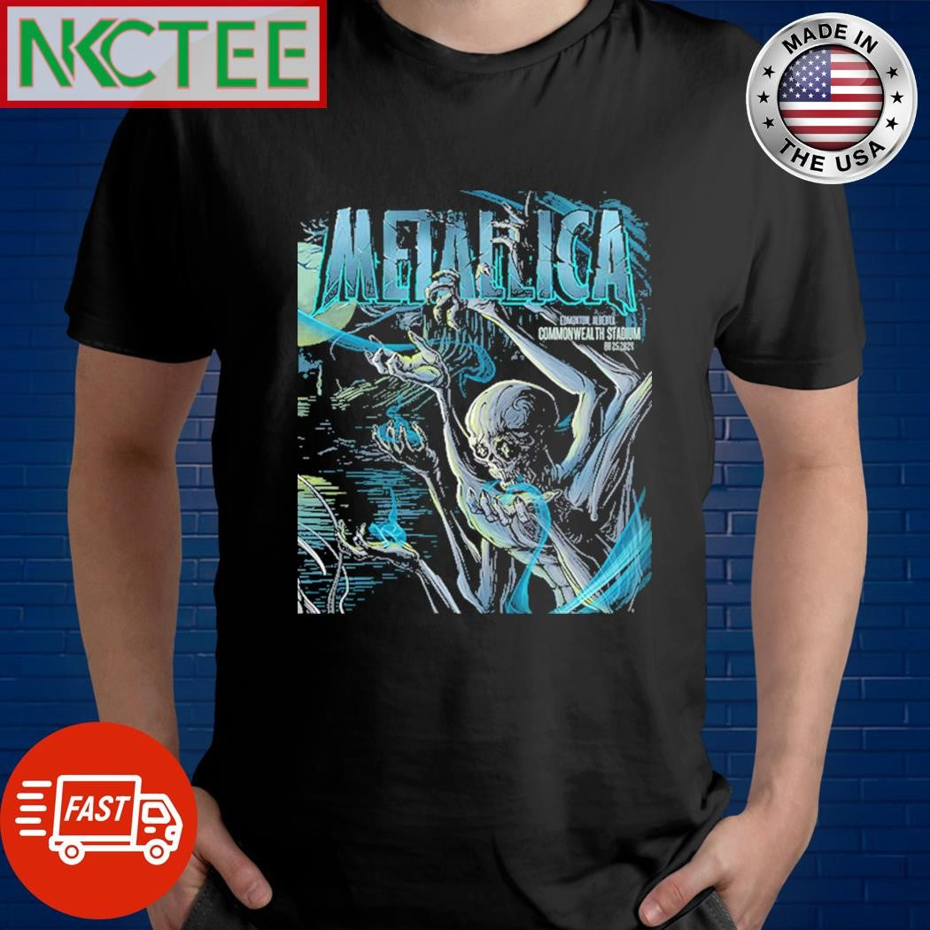 Metallica M72 North American Tour 2024 Night 2 M72 Edmonton In Alberta On August 25th 2024 At Commonwealth Stadium Poster Shirt - T-Shirt, Sweatshirt, Hoodie