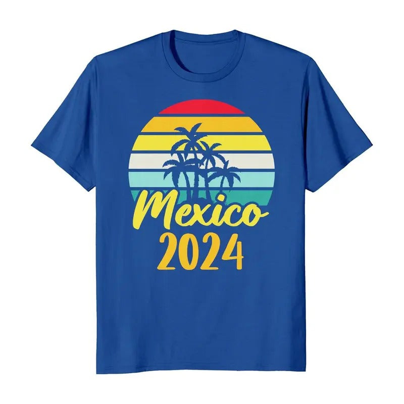 Mexico 2024 Vacation Trip Casual Palm Trees Sun Rays T-Shirts, Hoodie, Sweatshirt - T-Shirt, Sweatshirt, Hoodie