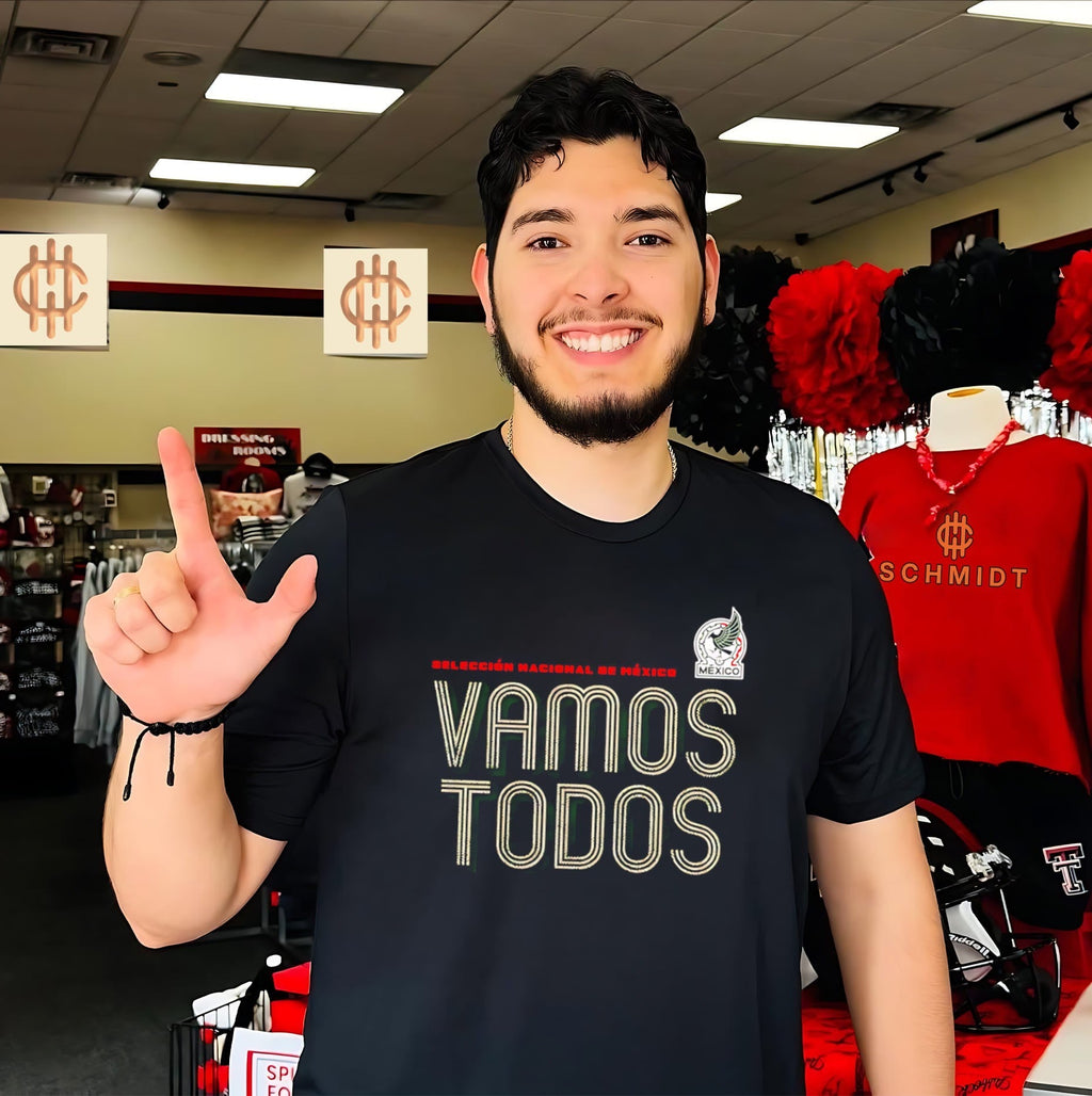 Mexico National Team Vamos Todos Inline Bold shirt Unisex T-shirt, Sweatshirt, Hoodie, Long Sleeve Tee - T-Shirt, Sweatshirt, Hoodie