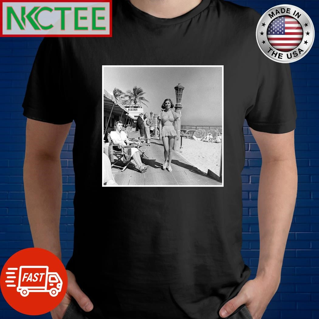 Miami Beach, 1940s shirt Unisex T-shirt, Sweatshirt, Hoodie, Long Sleeve Tee - T-Shirt, Sweatshirt, Hoodie