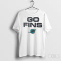 Miami Dolphins Go Fins 2025 Rivalries Unisex T-shirt, Sweatshirt, Hoodie, Long Sleeve Tee - T-Shirt, Sweatshirt, Hoodie