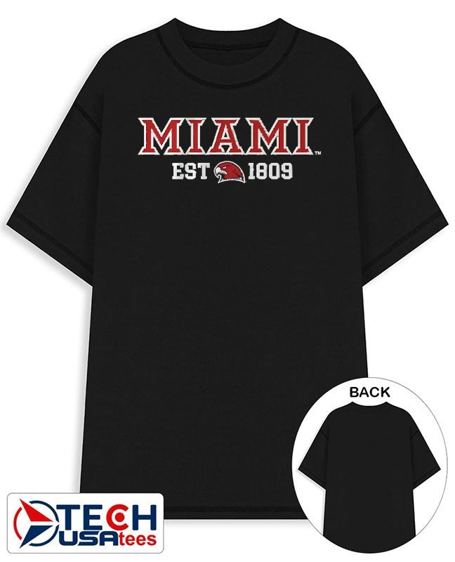 Miami Redhawks Basketball est 1809 shirt Unisex T-shirt, Sweatshirt, Hoodie, Long Sleeve Tee - T-Shirt, Sweatshirt, Hoodie