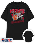 Miami Redhawks Basketball retro swish shirt Unisex T-shirt, Sweatshirt, Hoodie, Long Sleeve Tee - T-Shirt, Sweatshirt, Hoodie