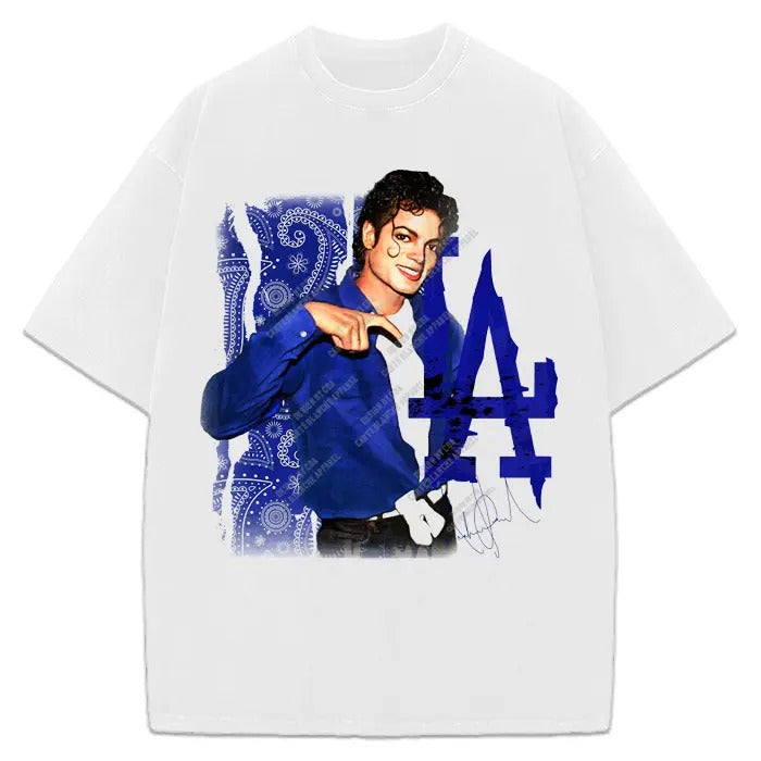 Michael Jackson Gang LA Los Angeles Blue Bandana Snoop Dogg 90'S Cotton Menswear Top T-Shirts, Hoodie, Sweatshirt - T-Shirt, Sweatshirt, Hoodie