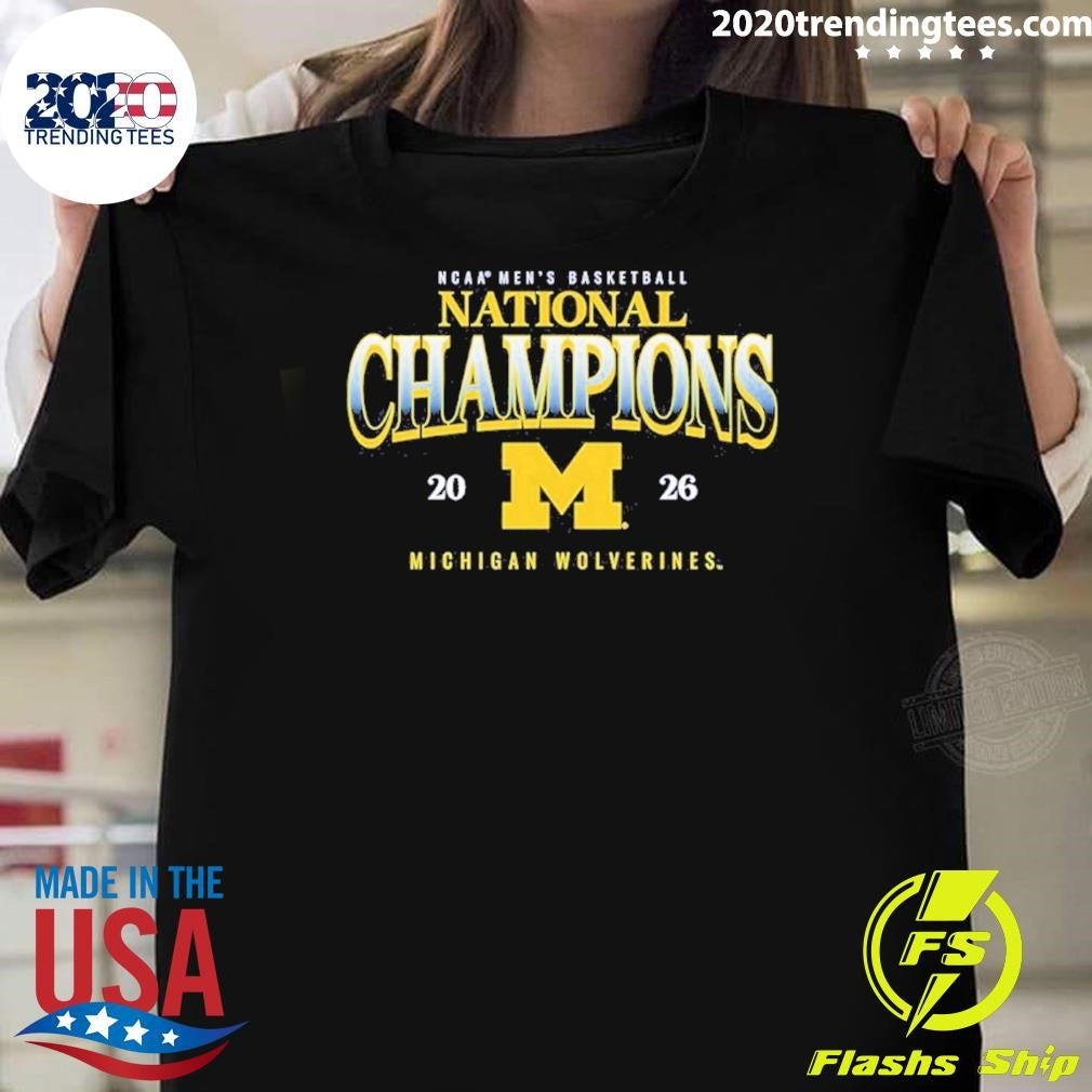 Michigan 2026 Mens Basketball National Champions Shirt Unisex T-shirt, Sweatshirt, Hoodie, Long Sleeve Tee - T-Shirt, Sweatshirt, Hoodie