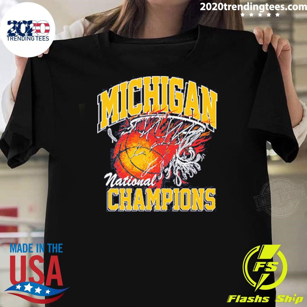 Michigan National Champions 2026 MI National Champions Flame Shirt Unisex T-shirt, Sweatshirt, Hoodie, Long Sleeve Tee - T-Shirt, Sweatshirt, Hoodie
