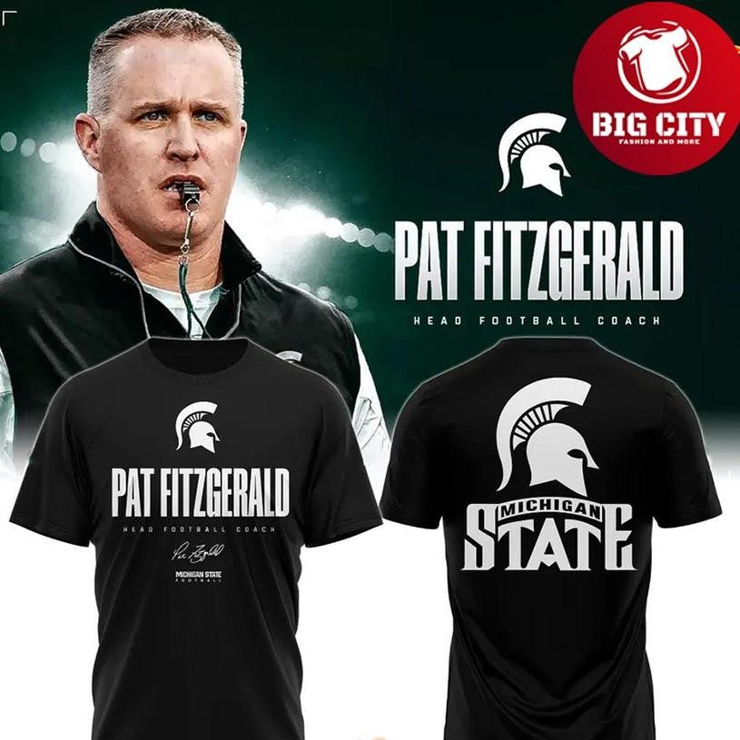 Michigan State Football x Coach Fitzgerald 2025 Two Sided Shirt Unisex T-shirt, Sweatshirt, Hoodie, Long Sleeve Tee - T-Shirt, Sweatshirt, Hoodie