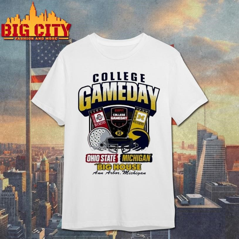 Michigan Wolverines 2025 College Gameday Vs Ohio State Ticket Premium Shirt Unisex T-shirt, Sweatshirt, Hoodie, Long Sleeve Tee - T-Shirt, Sweatshirt, Hoodie