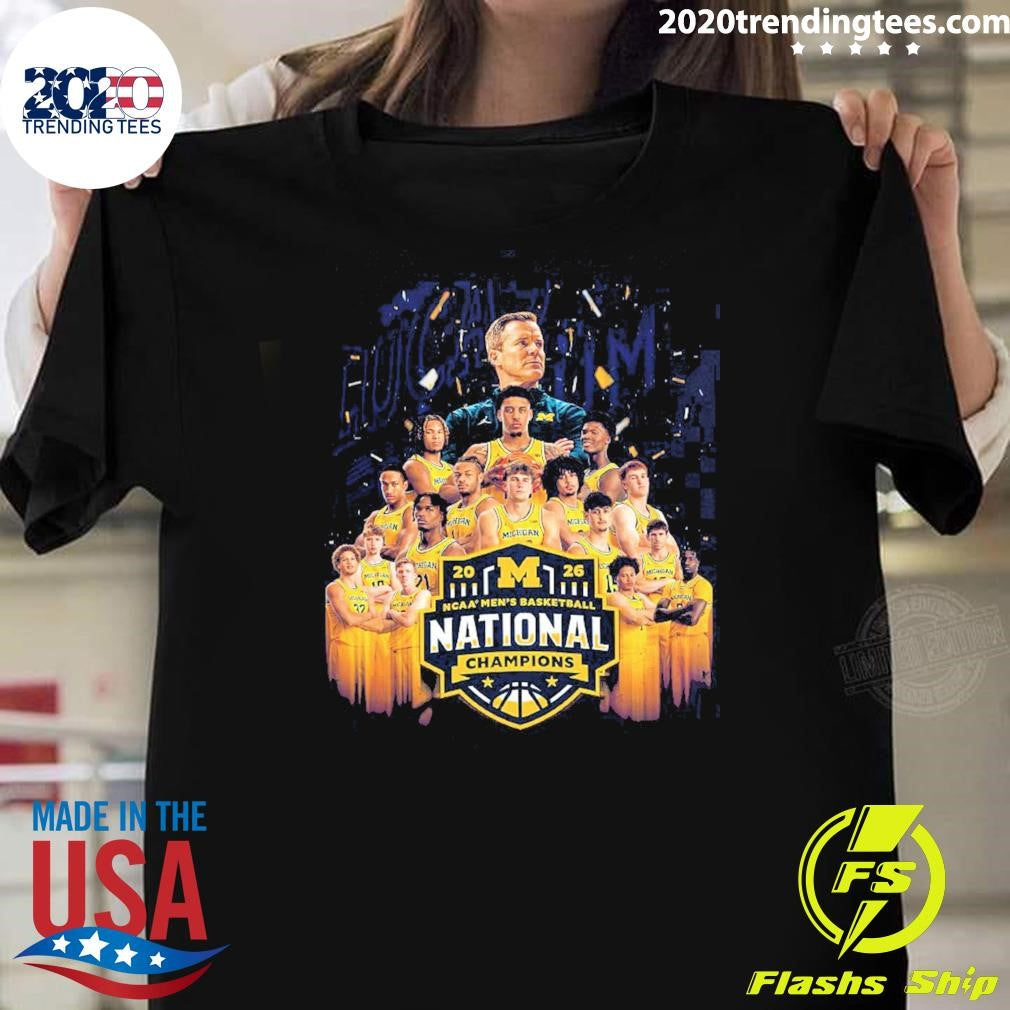 Michigan Wolverines 2026 NCAA Mens Basketball National Champions Team Members Shirt Unisex T-shirt, Sweatshirt, Hoodie, Long Sleeve Tee - T-Shirt, Sweatshirt, Hoodie