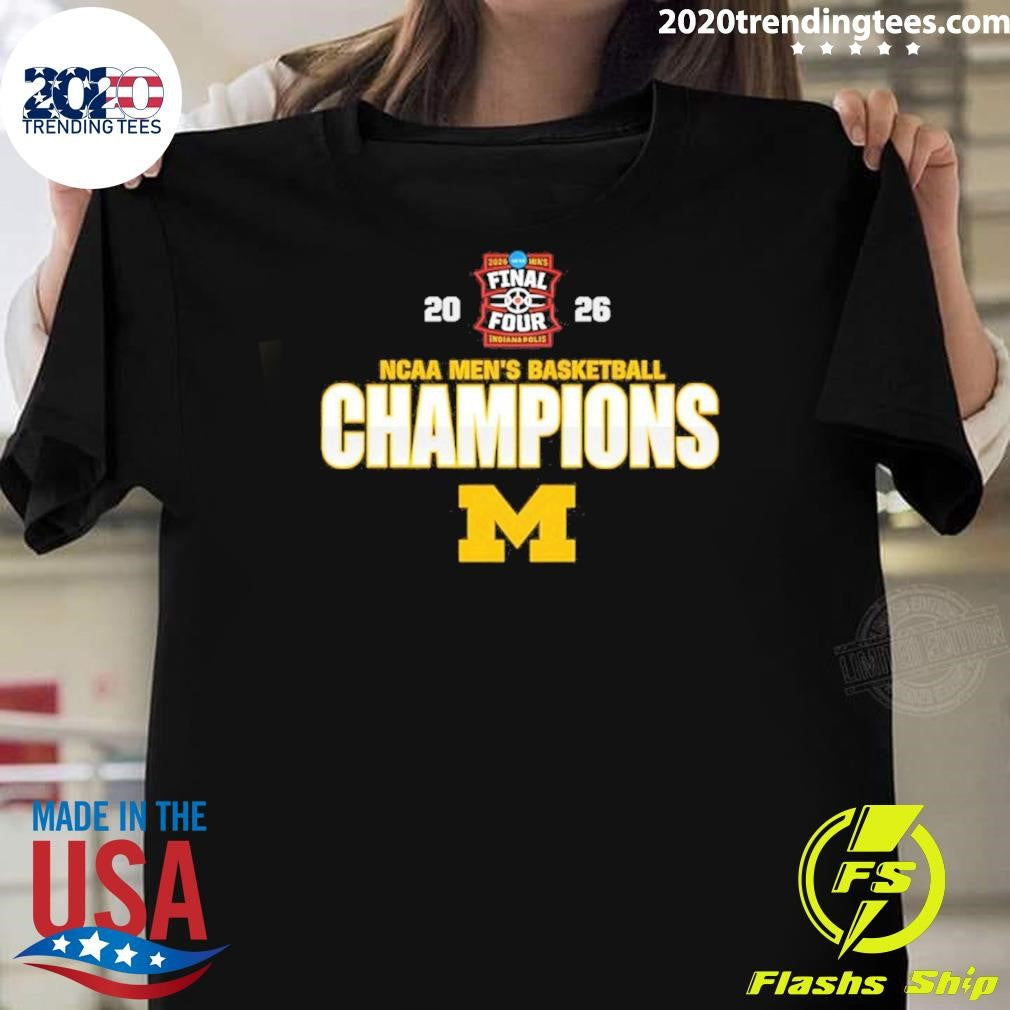 Michigan Wolverines 2026 Ncaa Mens Basketball Champions Indianapolis Shirt Unisex T-shirt, Sweatshirt, Hoodie, Long Sleeve Tee - T-Shirt, Sweatshirt, Hoodie