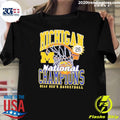 Michigan Wolverines 26 Mens Basketball National Champions Shirt Unisex T-shirt, Sweatshirt, Hoodie, Long Sleeve Tee - T-Shirt, Sweatshirt, Hoodie