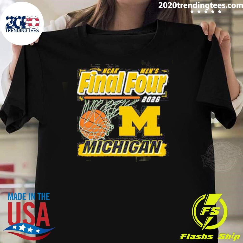 Michigan Wolverines Basketball Final Four Ball Shirt Unisex T-shirt, Sweatshirt, Hoodie, Long Sleeve Tee - T-Shirt, Sweatshirt, Hoodie
