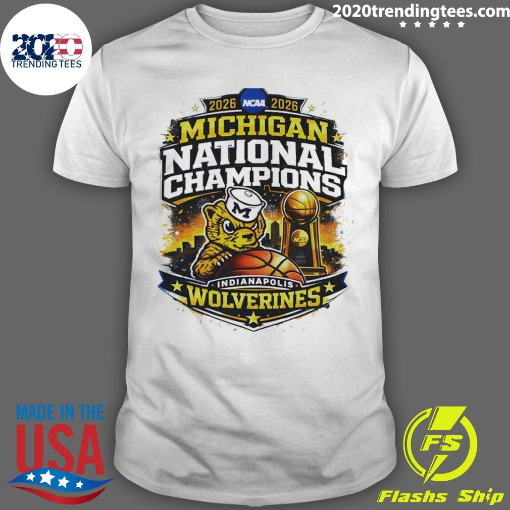 Michigan Wolverines Basketball National Champions 2026 Final Four Indianapolis Shirt Unisex T-shirt, Sweatshirt, Hoodie, Long Sleeve Tee - T-Shirt, Sweatshirt, Hoodie