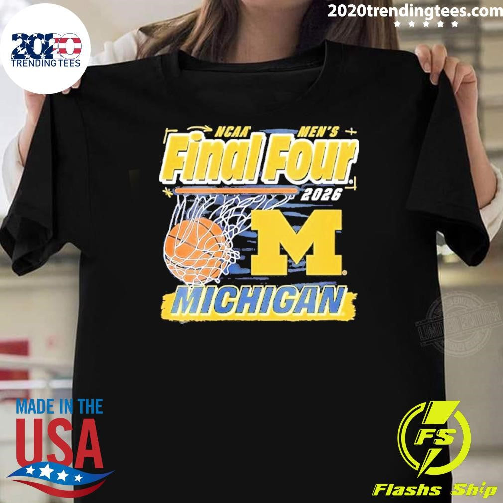 Michigan Wolverines Hockey 2026 Ncaa Mens Frozen Four Shirt Unisex T-shirt, Sweatshirt, Hoodie, Long Sleeve Tee - T-Shirt, Sweatshirt, Hoodie