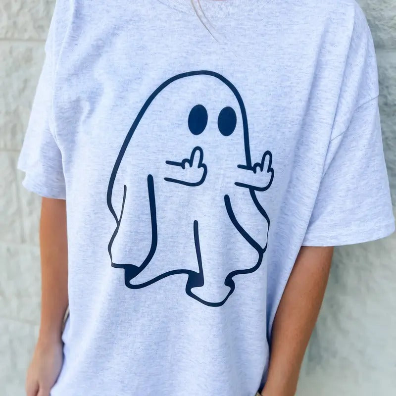 Middle Finger Ghost T-Shirts, Hoodie, Sweatshirt - T-Shirt, Sweatshirt, Hoodie