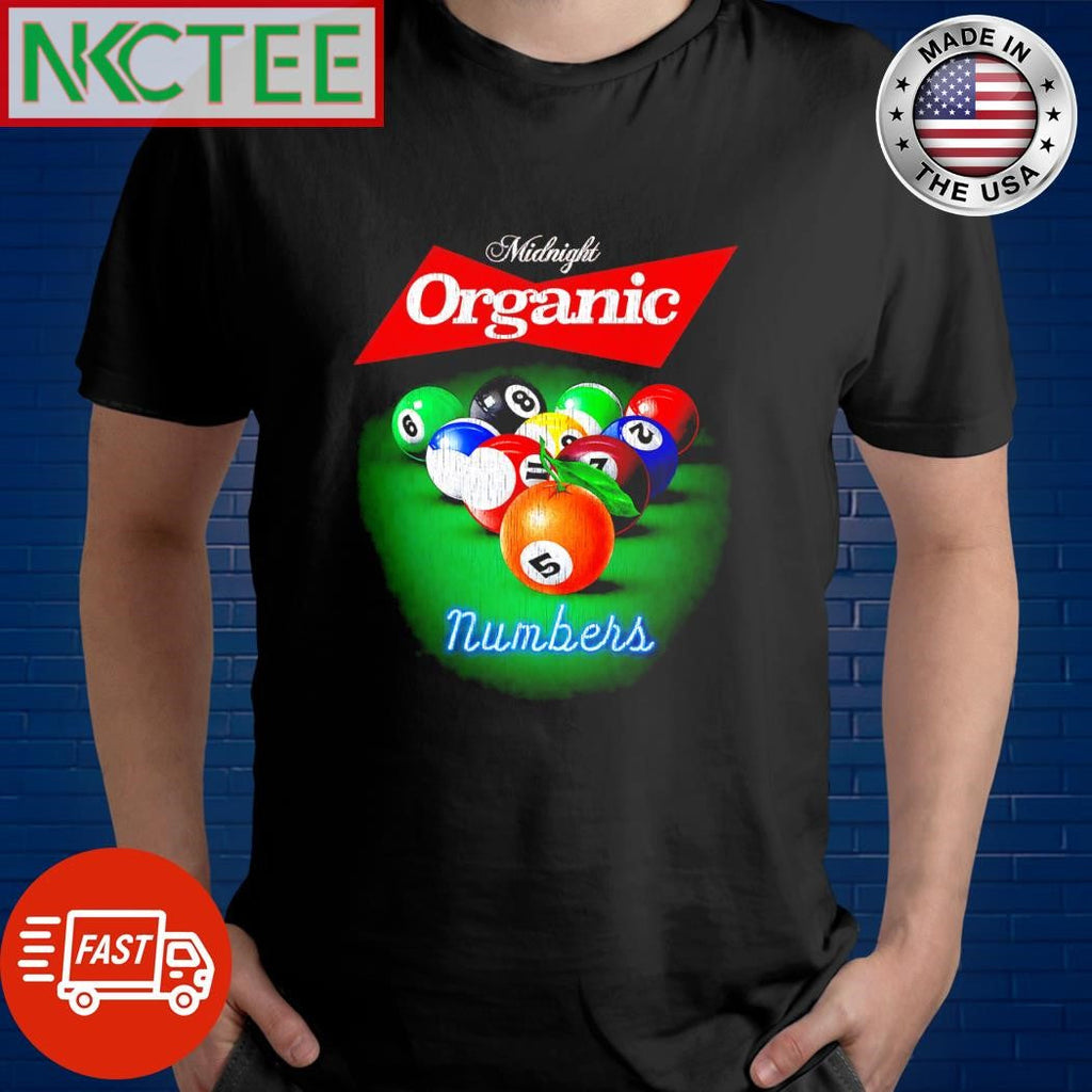 Midnight organic numbers billiards ball shirt Unisex T-shirt, Sweatshirt, Hoodie, Long Sleeve Tee - T-Shirt, Sweatshirt, Hoodie