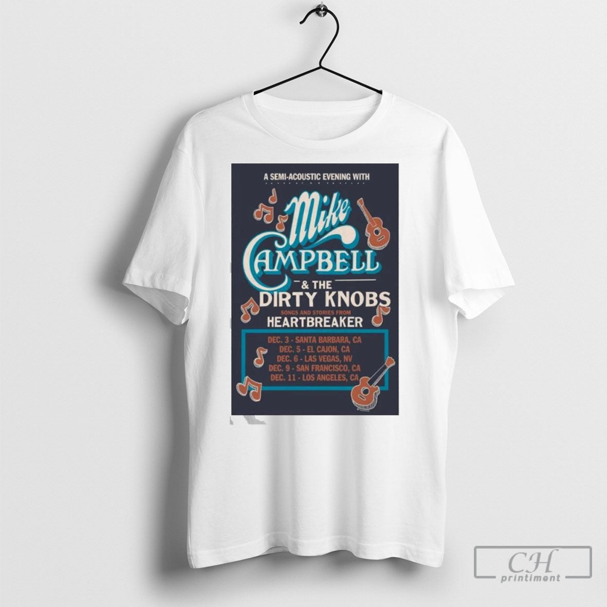 Mike Campbell The Dirty Knobs Heartbreaker 2025 Shirt Sweater Unisex T-shirt, Sweatshirt, Hoodie, Long Sleeve Tee - T-Shirt, Sweatshirt, Hoodie