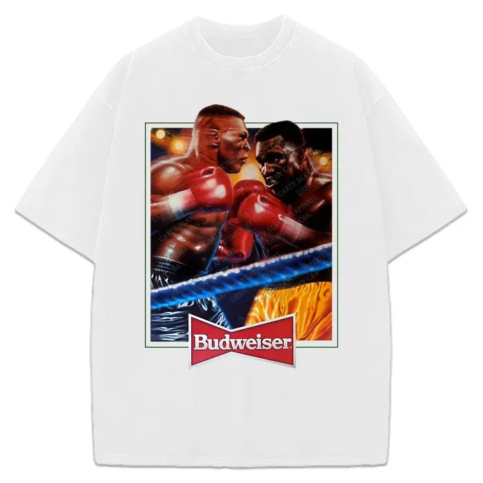 Mike VS Evander Vintage Ad Retro Custom Cotton T-Shirts, Hoodie, Sweatshirt - T-Shirt, Sweatshirt, Hoodie