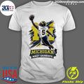 Mikey Sainristil Catching Graphic Michigan Wolverines Shirt Unisex T-shirt, Sweatshirt, Hoodie, Long Sleeve Tee - T-Shirt, Sweatshirt, Hoodie