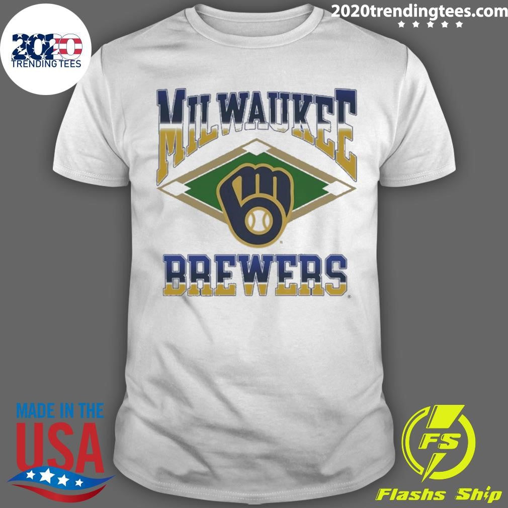 Milwaukee Brewers Baseball Field Diamond Shirt Unisex T-shirt, Sweatshirt, Hoodie, Long Sleeve Tee - T-Shirt, Sweatshirt, Hoodie