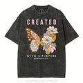 [ Mineral Wash ] Created Purpose Christian Washed Jesus Washed Shirt T-Shirts, Hoodie, Sweatshirt - T-Shirt, Sweatshirt, Hoodie