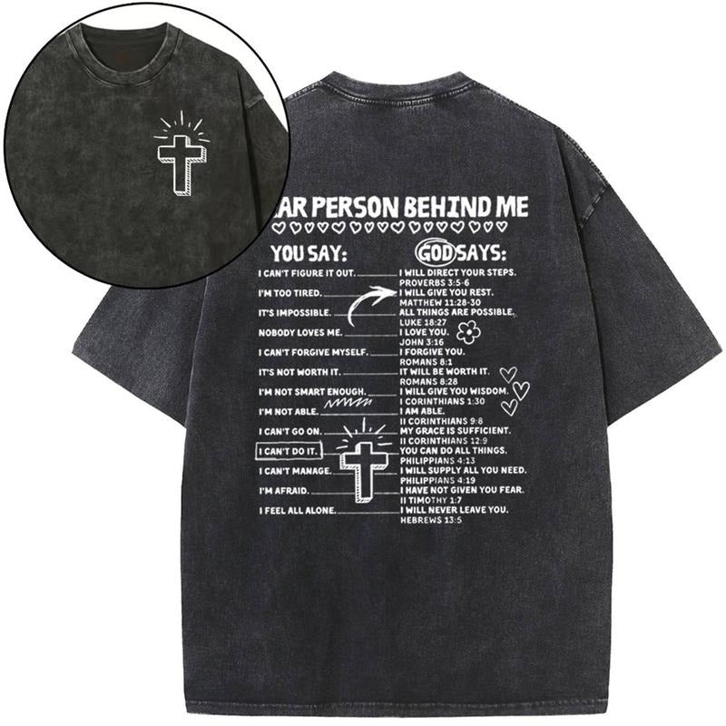 [ Mineral Wash ] Dear Person Behind Me Christian Washed Jesus Washed Shirt T-Shirts, Hoodie, Sweatshirt - T-Shirt, Sweatshirt, Hoodie