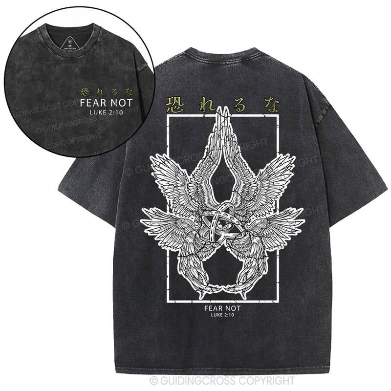 [ Mineral Wash ] Fear Not Christian Washed Jesus Washed Shirt T-Shirts, Hoodie, Sweatshirt - T-Shirt, Sweatshirt, Hoodie