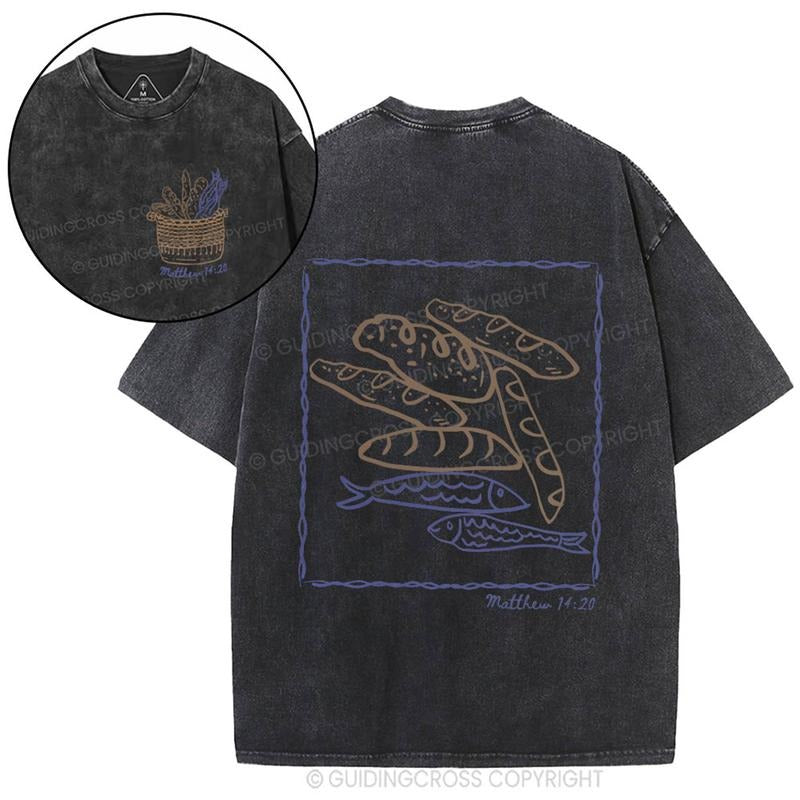 [ Mineral Wash ] Fish & Loaves Christian Washed Jesus Washed Shirt T-Shirts, Hoodie, Sweatshirt - T-Shirt, Sweatshirt, Hoodie