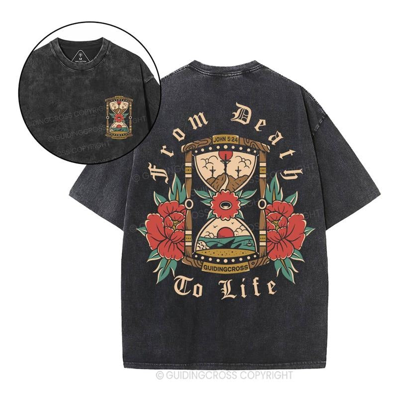 [ Mineral Wash ] Death Life Christian Washed Jesus Washed Shirt T-Shirts, Hoodie, Sweatshirt - T-Shirt, Sweatshirt, Hoodie