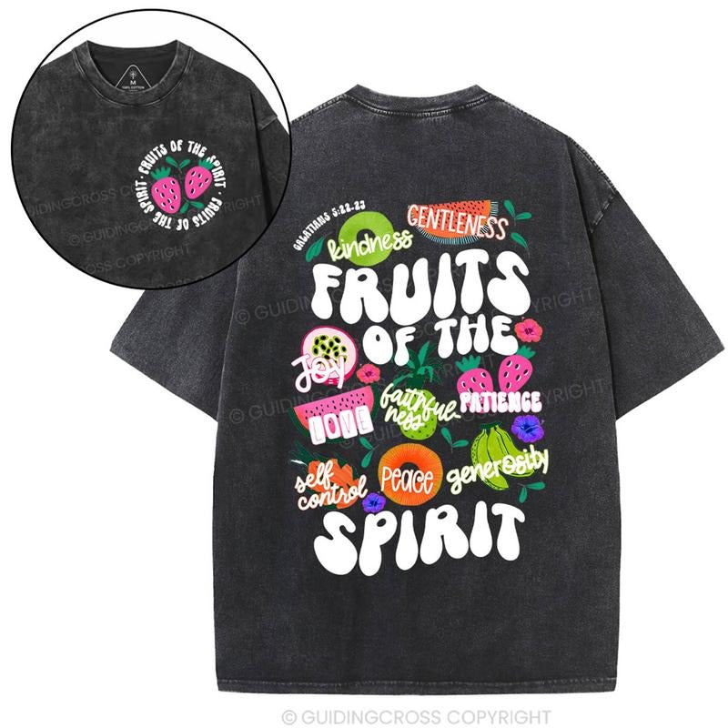 [ Mineral Wash ] Fruit Spirit Christian Washed Jesus Washed Shirt T-Shirts, Hoodie, Sweatshirt - T-Shirt, Sweatshirt, Hoodie
