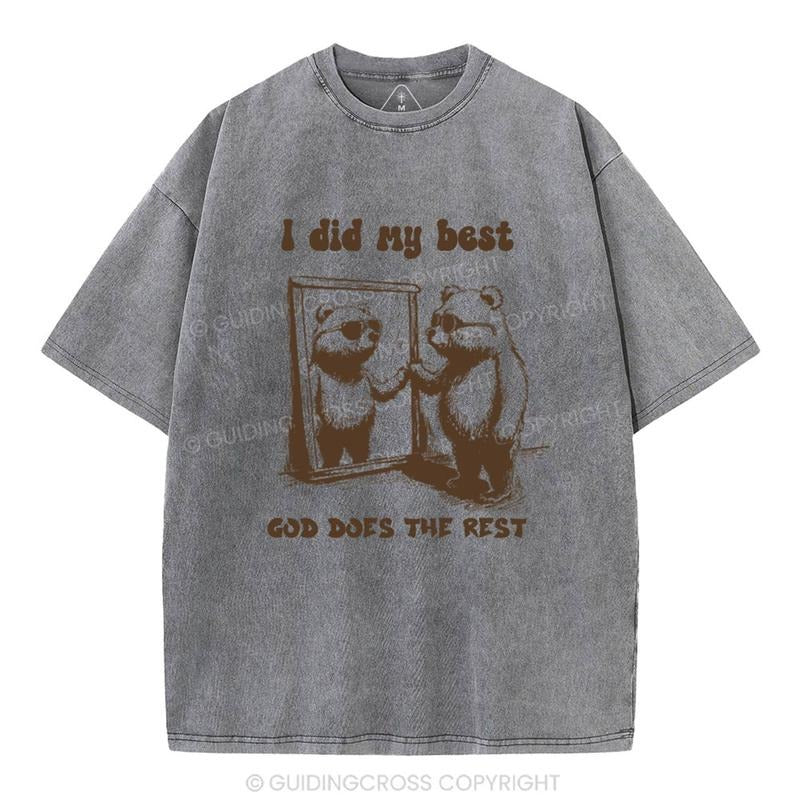 [ Mineral Wash ] God Does Rest Christian Washed Shirt Jesus Washed Shirt T-Shirts, Hoodie, Sweatshirt - T-Shirt, Sweatshirt, Hoodie