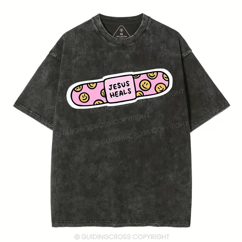 [ Mineral Wash ] Jesus Heals Christian Washed Jesus Washed T-Shirts, Hoodie, Sweatshirt - T-Shirt, Sweatshirt, Hoodie