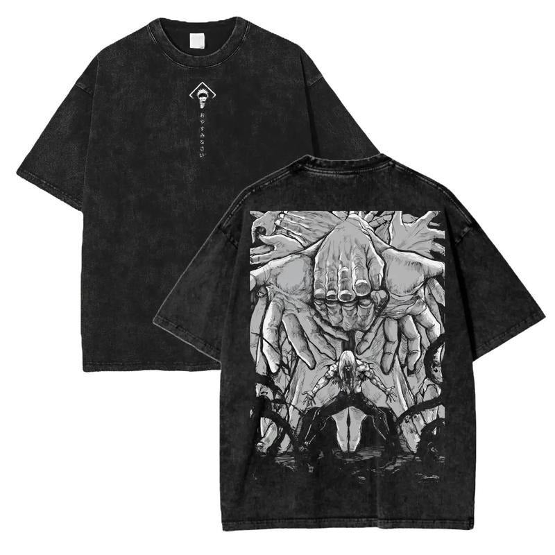 [ Mineral Wash ] Jujutsu Kaisen Anime Washed Oversize Mahito Domain Expansion Anime Menswear Anime Lover Top T-Shirts, Hoodie, Sweatshirt - T-Shirt, Sweatshirt, Hoodie