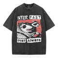 [ Mineral Wash ] Live Fast Pray Always Christian Washed Shirt Jesus Washed Shirt T-Shirts, Hoodie, Sweatshirt - T-Shirt, Sweatshirt, Hoodie