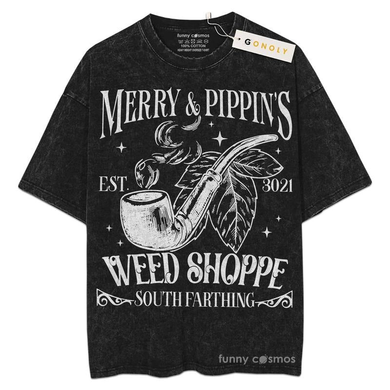 [ Mineral Wash ] Merry & Pippins Fans Lover Book Bookish Washed Shirt T-Shirts, Hoodie, Sweatshirt - T-Shirt, Sweatshirt, Hoodie