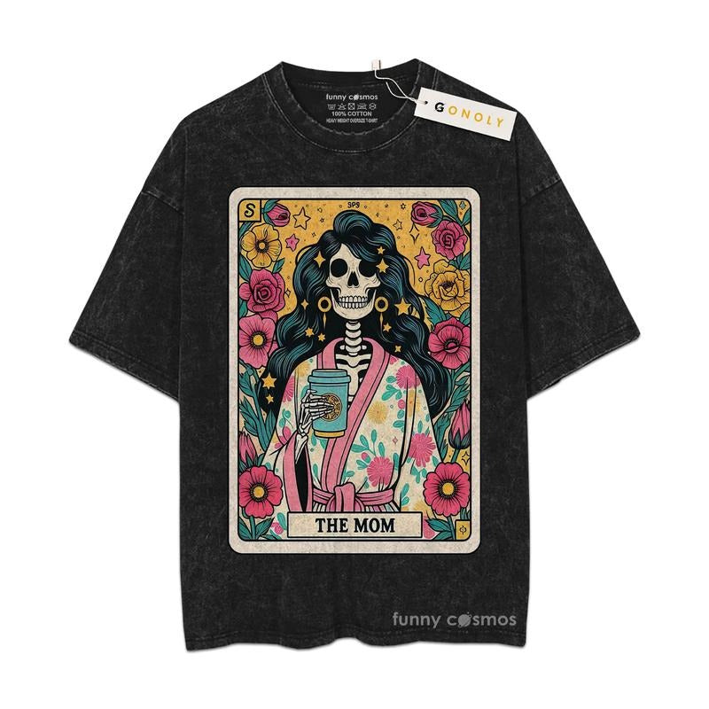[ Mineral Wash ] Tarot Mom Mom Shirt Washed Shirt T-Shirts, Hoodie, Sweatshirt - T-Shirt, Sweatshirt, Hoodie