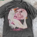 [ Mineral Wash ] Mystical Goose Moon Vintage Goose Space Shirt Celestial Night Sky Animal Shirt Unhinged Meme Weird Animal Washed T-Shirts, Hoodie, Sweatshirt - T-Shirt, Sweatshirt, Hoodie