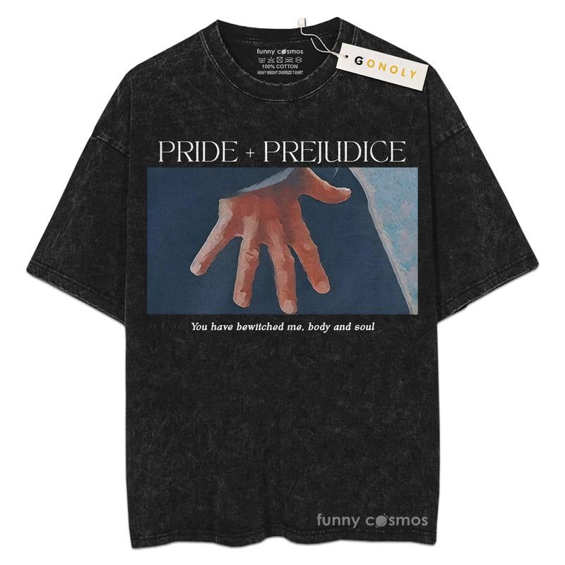 [ Mineral Wash ] Pride Prejudice Hand Flex Scene Y2K 90S Fans Lover Book Bookish Washed Shirt T-Shirts, Hoodie, Sweatshirt - T-Shirt, Sweatshirt, Hoodie