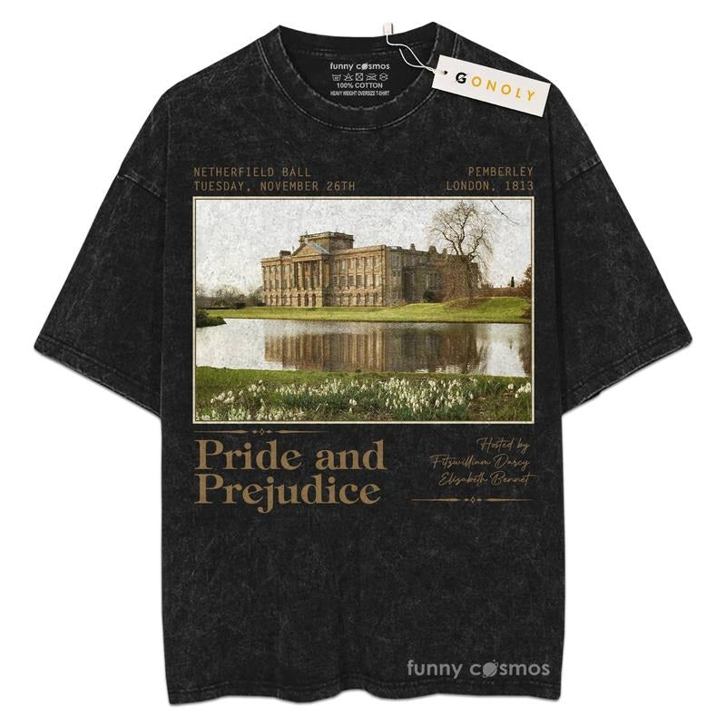 [ Mineral Wash ] Pride Prejudice Mr. Darcy Elizabeth Bennet Fans Lover Book Bookish Washed Shirt T-Shirts, Hoodie, Sweatshirt - T-Shirt, Sweatshirt, Hoodie