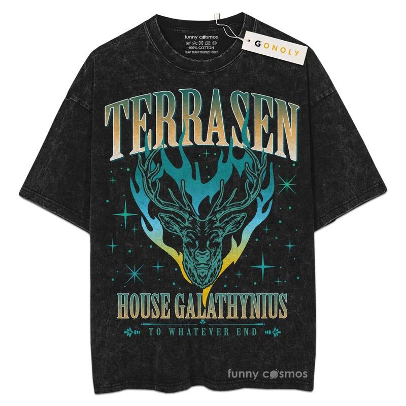 [ Mineral Wash ] Terrasen Acotar Terrasen Whatever End Fireheart Fans Lover Book Bookish Washed Shirt T-Shirts, Hoodie, Sweatshirt - T-Shirt, Sweatshirt, Hoodie