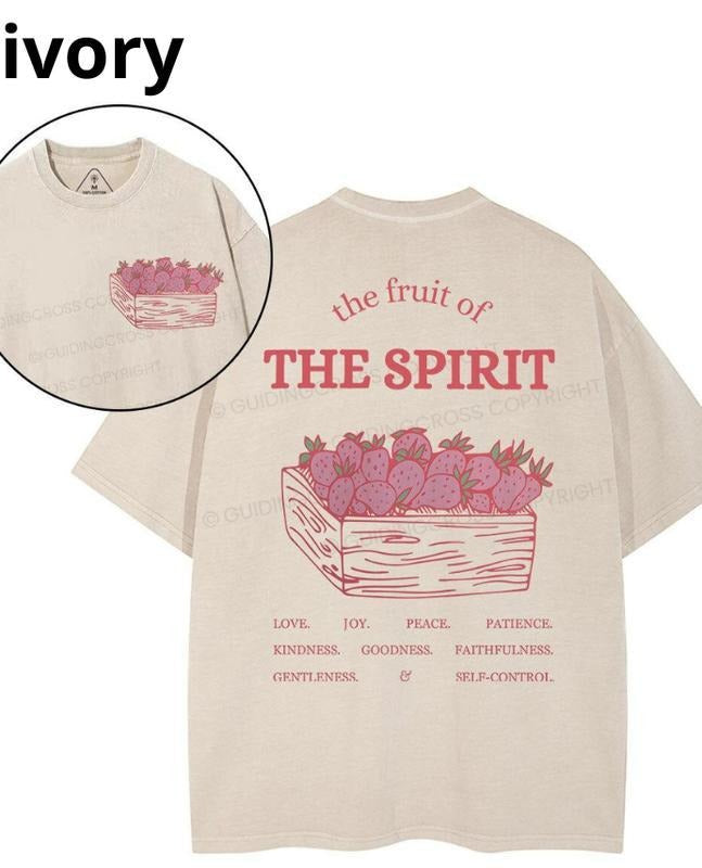 [ Mineral Wash ] Fruit Spirit Christian Washed T-Shirts, Hoodie, Sweatshirt - T-Shirt, Sweatshirt, Hoodie