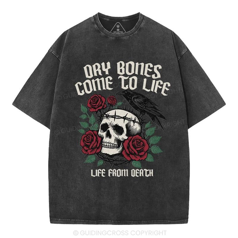 [Mineral Wash Shirt] Dry Bones Come Life Christian Washed Shirt Jesus Shirt Casual T-Shirts, Hoodie, Sweatshirt - T-Shirt, Sweatshirt, Hoodie