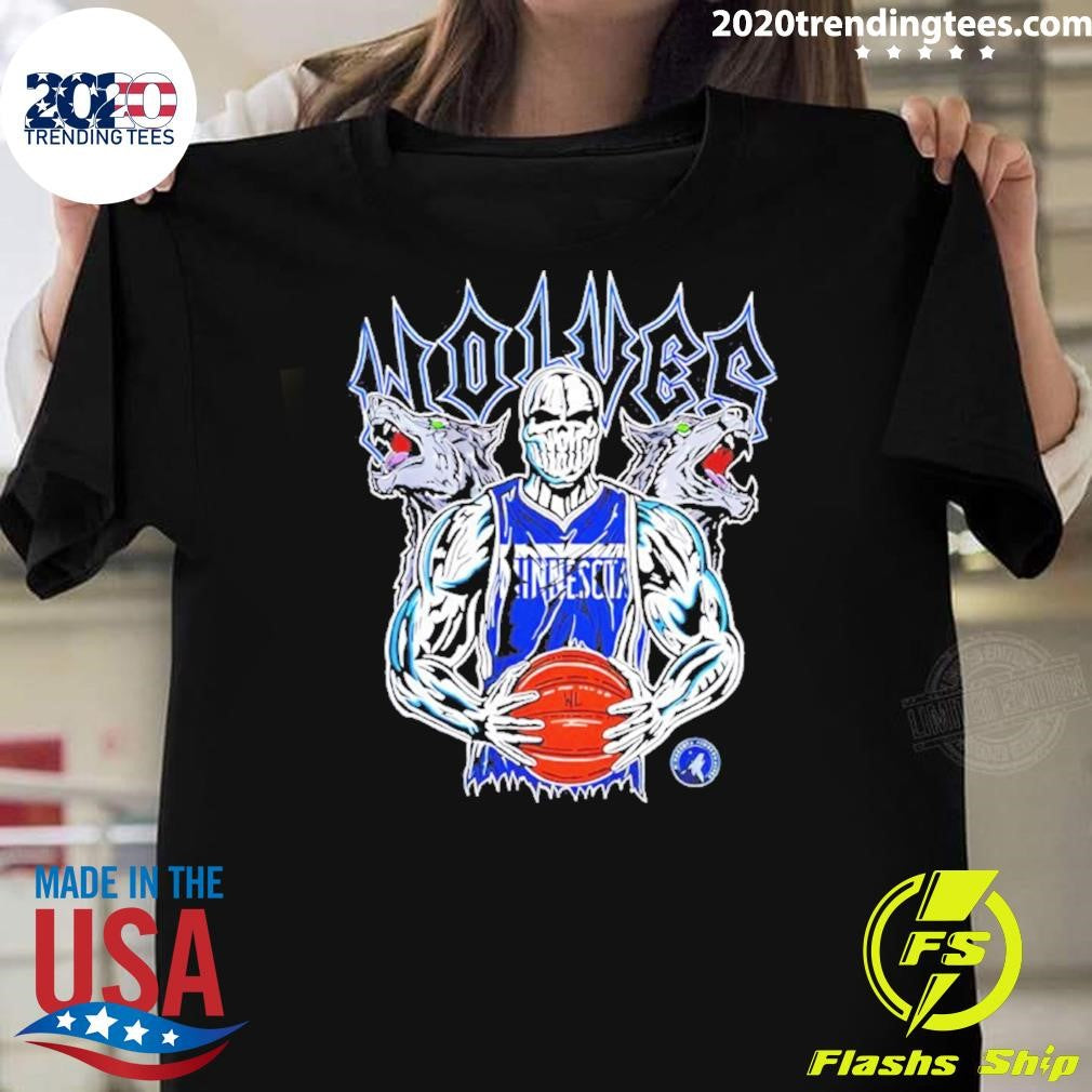 Minnesota Timberwolves Baseball Skeleton Player Shirt Unisex T-shirt, Sweatshirt, Hoodie, Long Sleeve Tee - T-Shirt, Sweatshirt, Hoodie