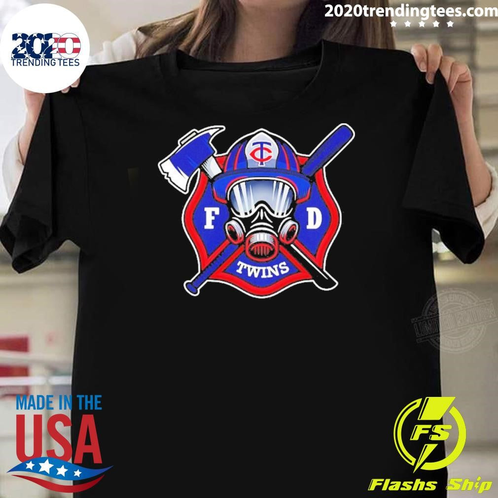 Minnesota Twins International Firefighters Day 2026 Shirt Unisex T-shirt, Sweatshirt, Hoodie, Long Sleeve Tee - T-Shirt, Sweatshirt, Hoodie